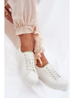 Dámské Tenisky Na Platformě Z Eko Kůže Big Star RR274A295 Bílé Dámské Tenisky Na Platformě Z Eko Kůže Big Star RR274A295 Bílé