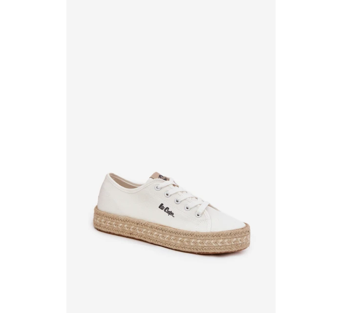 Dámské Tenisky S Pletením model 21694029 Bílé - Lee Cooper Dámské Tenisky S Pletením model 21694029 Bílé - Lee Cooper