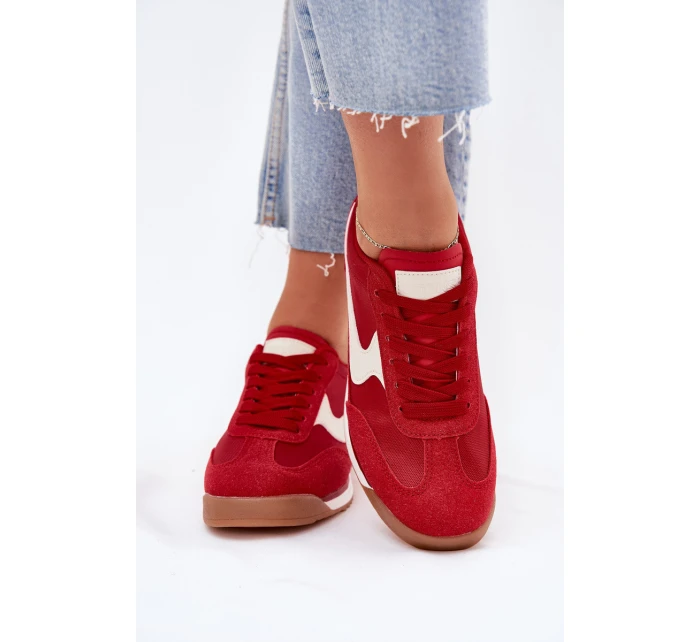Dámské Sportovní Boty Tenisky Červené Zerina