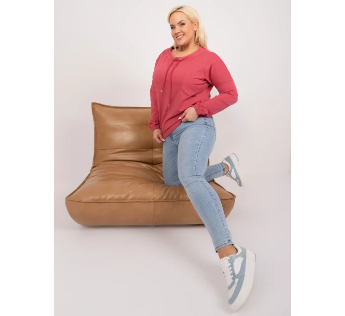 Bluzka RV BZ model 19658558 koralowy - FPrice Bluzka RV BZ model 19658558 koralowy - FPrice