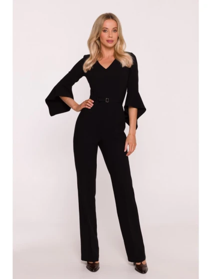 Kombinéza s rukávy černá model 21319123 - STYLOVE