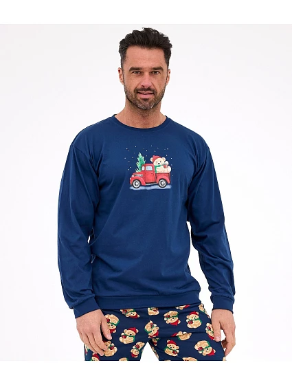 pyžamo model 21413588 Teddy 2 délka/r Vánoce S2XL pánské - Cornette