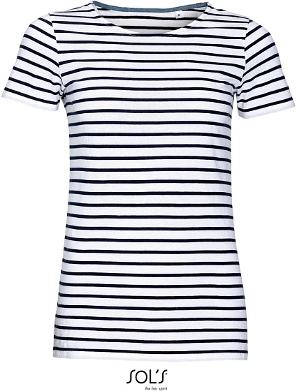 SOL'S Miles Women Dámské pruhované tričko 25.0139 white/navy SOL'S Miles Women Dámské pruhované tričko 25.0139 white/navy