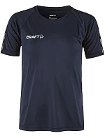 Craft Teamwear Squad Go Contrast Jersey Jr Dětské kontrastní sportovní tričko 82.2727 navy Craft Teamwear Squad Go Contrast Jersey Jr Dětské kontrastní sportovní tričko 82.2727 navy