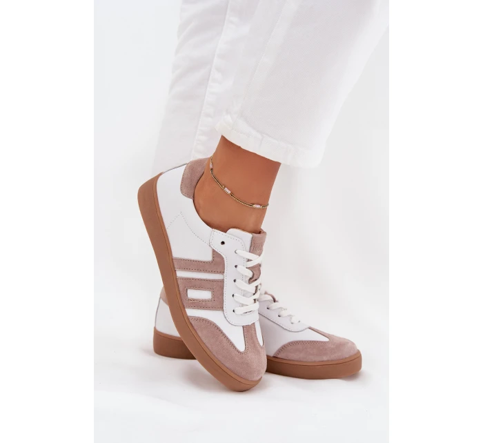 Dámské Kožené Tenisky Vinceza 79557 Bílá-Bežová Dámské Kožené Tenisky Vinceza 79557 Bílá-Bežová