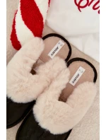 Dámské pantofle s kožíškem Černé model 21772644 - Boto Dámské pantofle s kožíškem Černé model 21772644 - Boto