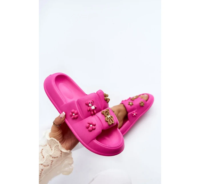 Dámské pěnové pantofle s ozdobami Fuchsia Cambrina Dámské pěnové pantofle s ozdobami Fuchsia Cambrina