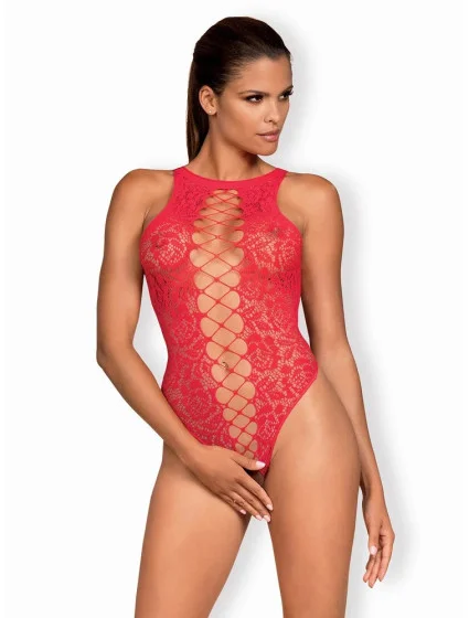 body teddy red  model 20900888 - Obsessive