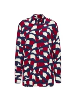 Tommy Hilfiger Viskózová košile W WW0WW31447 Tommy Hilfiger Viskózová košile W WW0WW31447