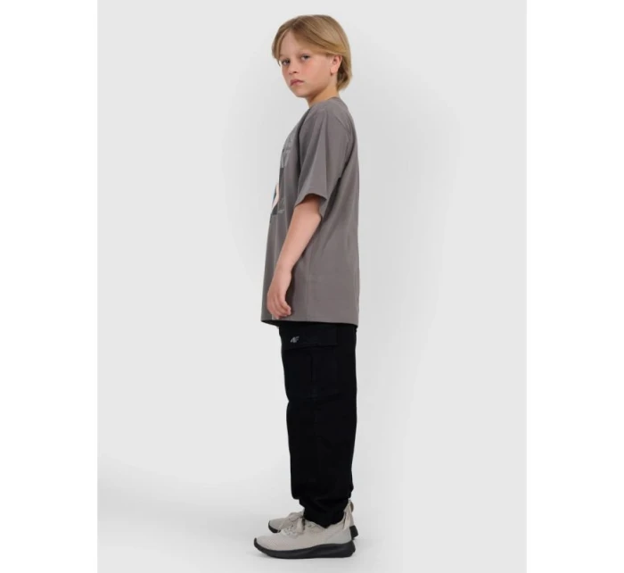 Chlapecké tričko oversize s potiskem 4F 4FJRAW25TTSHM3062-24S Chlapecké tričko oversize s potiskem 4F 4FJRAW25TTSHM3062-24S