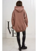 Zateplená mikina s model 19049180 motivem mocca - K-Fashion Zateplená mikina s model 19049180 motivem mocca - K-Fashion