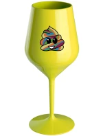 DUHOVÉ VESELÉ EE - žlutá nerozbitná sklenice na víno 470 ml DUHOVÉ VESELÉ EE - žlutá nerozbitná sklenice na víno 470 ml