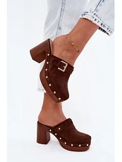 Klapky na podpatku model 228788 Step in style
