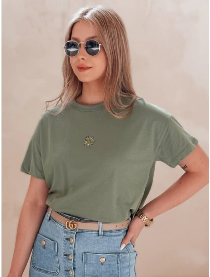 Dámské tričko tmavě zelené Dstreet model 21976418 - FashionStreet