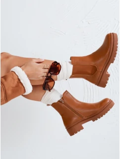 Dámské kozačky MONDERICO camel FashionStreet ZY0512