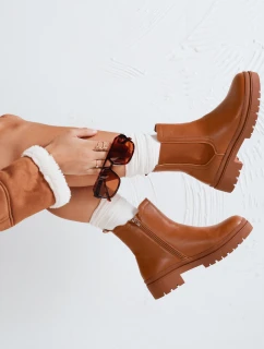 Dámské kozačky MONDERICO camel FashionStreet ZY0512