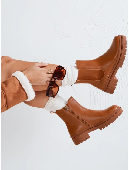 Dámské kozačky MONDERICO camel FashionStreet ZY0512