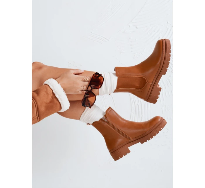 Dámské kozačky MONDERICO camel FashionStreet ZY0512