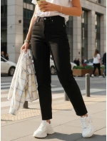 Dámské džíny mom fit s vysokým pasem černé model 21996081 - Dstreet