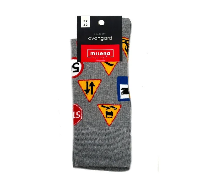 Milena Avangard Ponožky 0125-113 Dopravní značky 39-46
