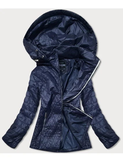 Tmavě modrá prošívaná dámská bunda model 17052769 - ATURE