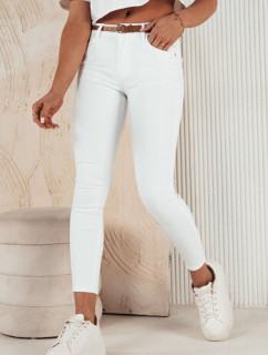 CLARET dámské džínové kalhoty bílé Dstreet UY1928