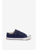 Pánské nízké plátěné tenisky Big Star – tmavě modré