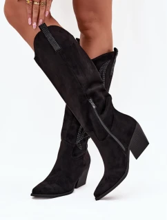 Kozačky na podpatku  model 218491 Step in style