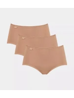 sloggi 24/7 Cotton Midi C3P - BROWN - SLOGGI BROWN - SLOGGI