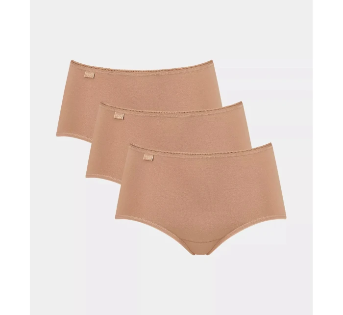 sloggi 24/7 Cotton Midi C3P - BROWN - SLOGGI BROWN - SLOGGI