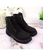 Zateplené trapery se zipem W model 19374782 černá - NEWS Zateplené trapery se zipem W model 19374782 černá - NEWS