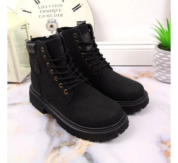 Zateplené trapery se zipem W model 19374782 černá - NEWS Zateplené trapery se zipem W model 19374782 černá - NEWS