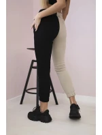 Dámské tepláky s nápisem QUEEN černý