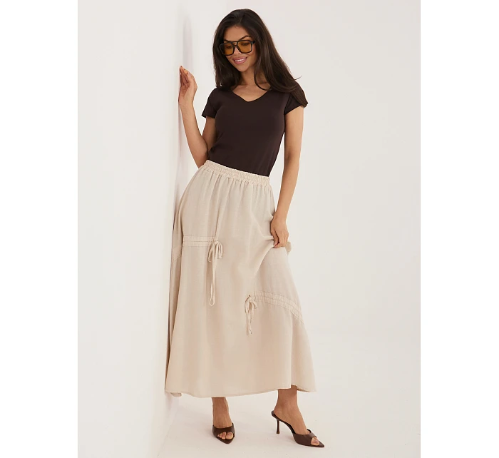 Spódnica IT SD model 22076735 beżowy - FPrice Spódnica IT SD model 22076735 beżowy - FPrice