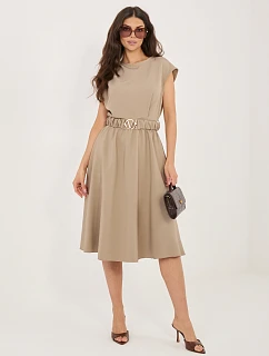 Sukienka MI SK  ciemny bezowy model 22109810 - FPrice