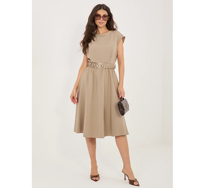 Sukienka MI SK  ciemny bezowy model 22109810 - FPrice