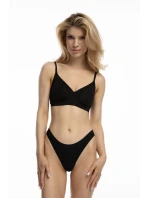 Jednoduchá košilová podprsenka Černá - Julimex