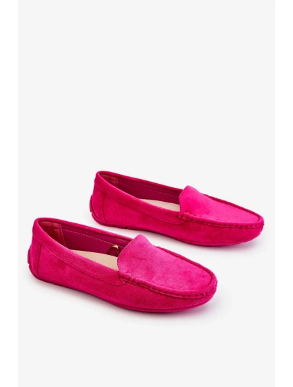 Dámské Semišové Mokasíny Fuchsie Morreno