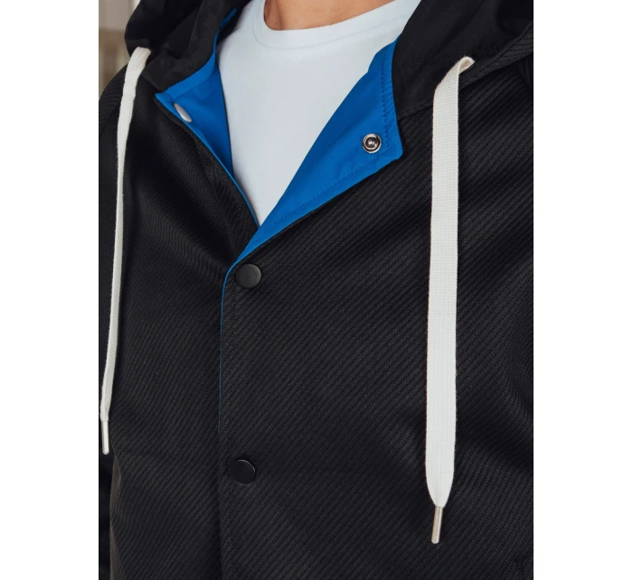 Pánská bunda bomber s kapucí modrá model 21986375 - Dstreet