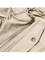 DAMSKA PARKA ZIMOWA NA MISIU Z KAPTUREM BEŻOWA model 21242012 - Libland