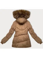 Dámská bunda typu ve velbloudí barvě pro přechodné období model 21248461 - J.STYLE