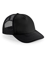 Beechfield B 645 5 panelová kšiltovka Vintage Trucker 53.0645 black/black