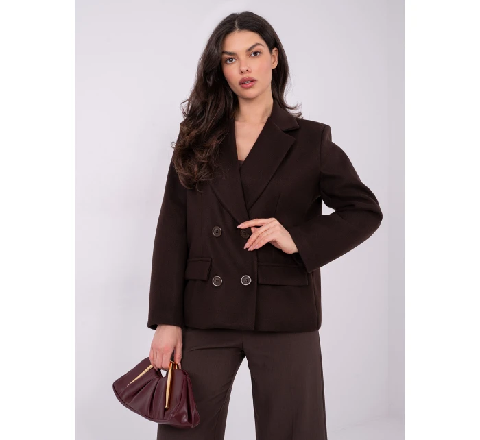 IT KR bunda FL9559.02P tmavě hnědá IT KR bunda FL9559.02P tmavě hnědá