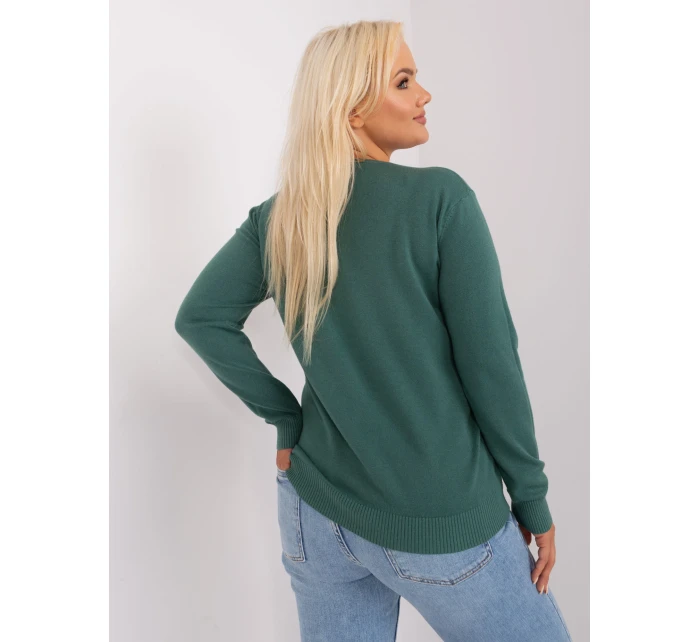 Sweter PM SW PM model 18949428 ciemny zielony - FPrice Sweter PM SW PM model 18949428 ciemny zielony - FPrice