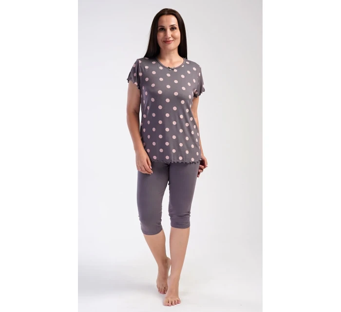 Dámské pyžamo kapri Puntík Dámské pyžamo kapri Puntík