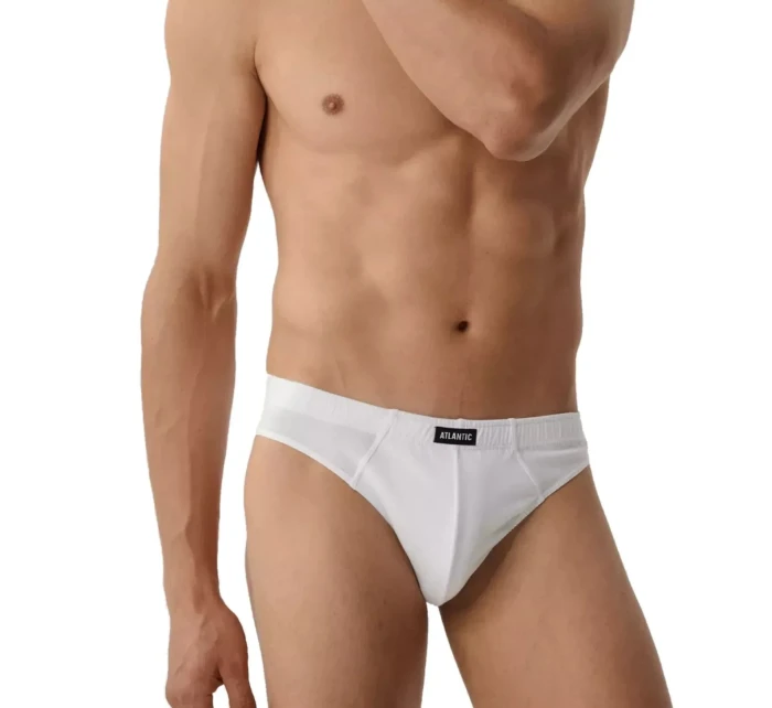 Pánské slipy 3 pack 322 white - Atlantic