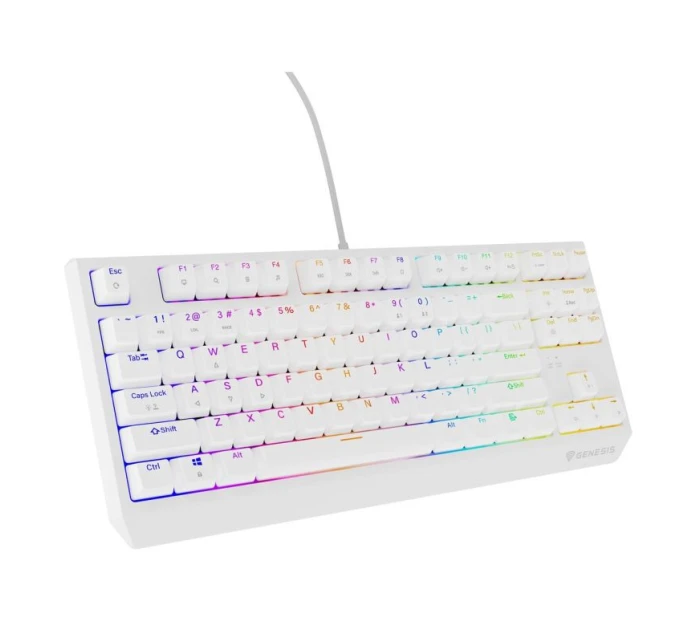 model 21716571 230 TKL Herní klávesnice USB QWERTY US English White - Genesis model 21716571 230 TKL Herní klávesnice USB QWERTY US English White - Genesis