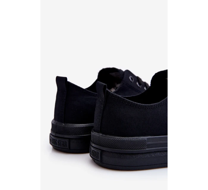 Nízké šněrovací tenisky Big Star LL274967 Černé Nízké šněrovací tenisky Big Star LL274967 Černé