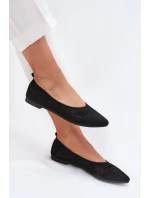 Baleríny z se zapínáním na černé model 21702975 - Boto