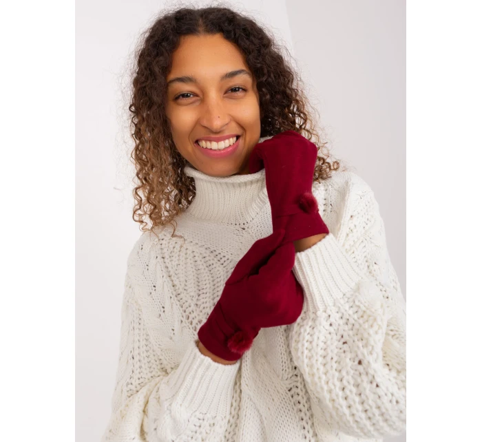 AT RK 23904 rukavice.26 bordó